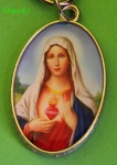 Brelok Medalik Serce Maryi 16