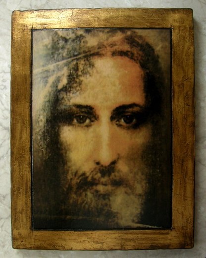 Ikona Oblicze  Pana Jezusa z Całunu - duża 1151