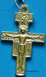 Krzyżyk srebrny Św. Franciszka