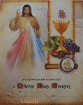 Obrazek Pierwszokomunijny z Jezusem Miłosiernym  w 100 rocznicę objawień Maryi